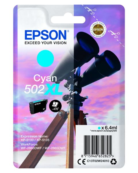 Epson T02W2 Patron Cyan 6,4ml (Eredeti)