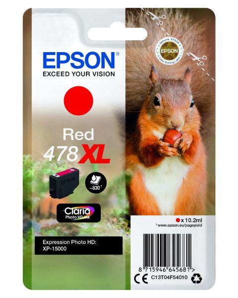Epson T04F5 Patron Red 10,2ml 478XL (Eredeti)