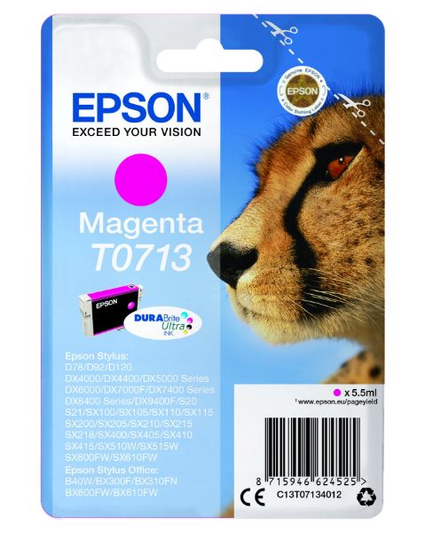 Epson T0713 Patron Magenta 5,5ml (Eredeti)