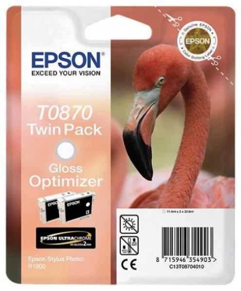 Epson T0870 Patron Gloss Optimizer 2x11ml (Eredeti)