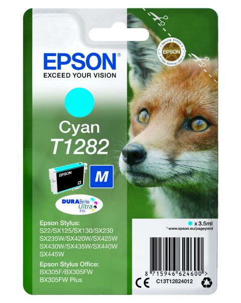 Epson T1282 Patron Cyan 3,5ml (Eredeti)