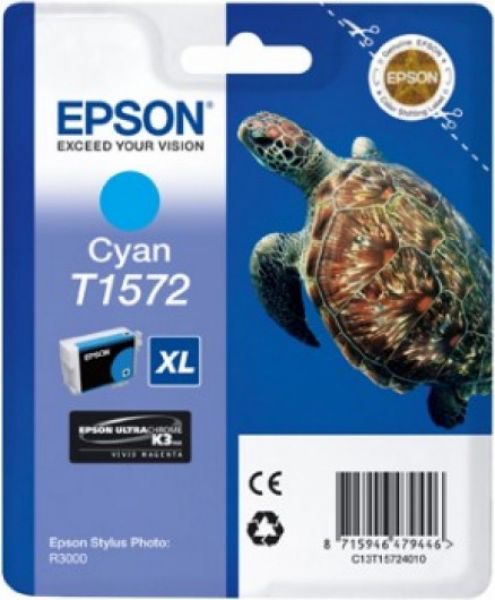 Epson T1572 Patron Cyan 26ml (Eredeti)