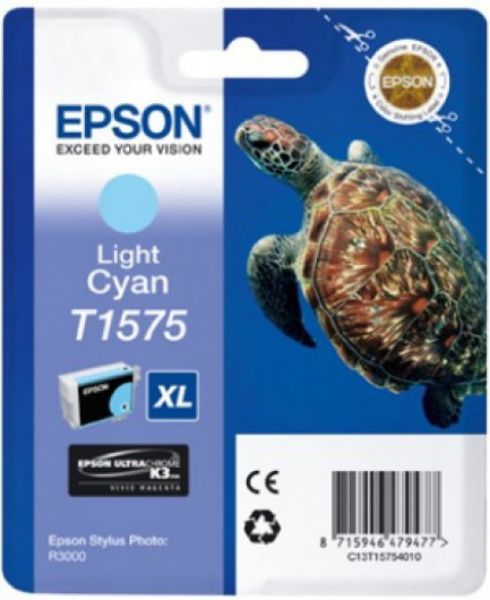 Epson T1575 Patron Light Cyan 26ml (Eredeti)
