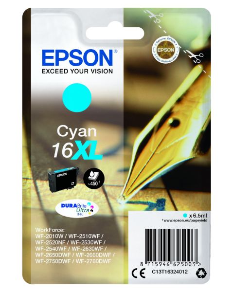 Epson T1632 Patron Cyan 6,5ml 16XL (Eredeti)