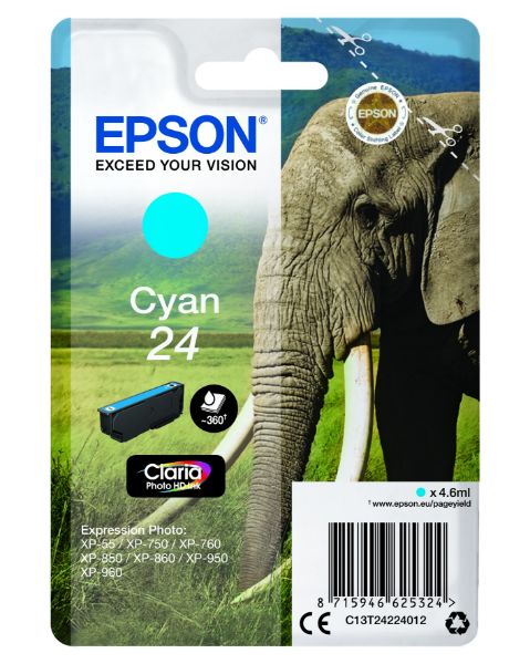 Epson T2422 Patron Cyan 4,6ml 24 (Eredeti)