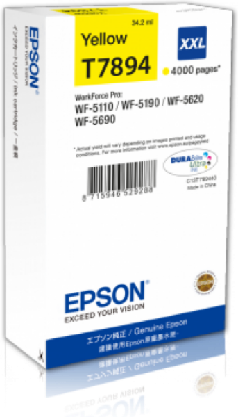 Epson T7894 Patron Yellow 4K (Eredeti)