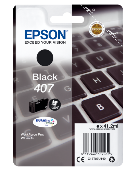Epson T07U1 Patron Black 2,6K, 41,2 ml /o/