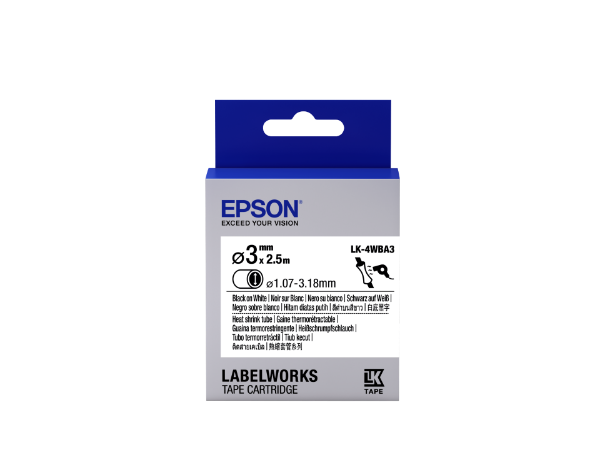 Epson LK-4WBA3 Black/White 3mm szalag(2.5m)
