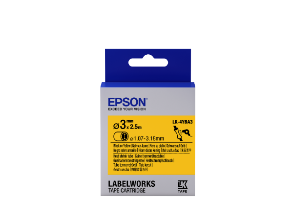 Epson LK-4YBA3 Black/Yellow 3mm szalag(2.5m)