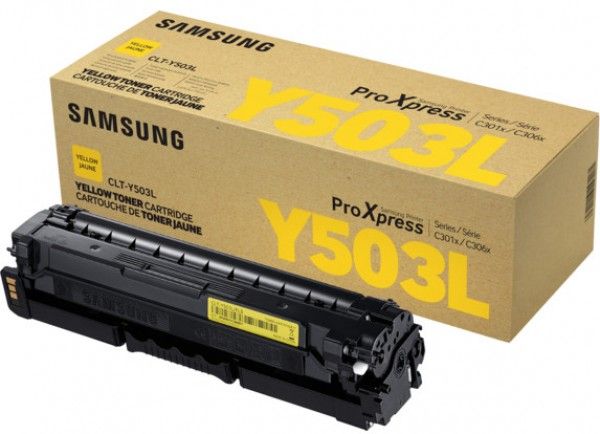 Samsung SLC3010/3060 Yellow Toner  CLT-Y503L/ELS (SU491A) (Eredeti)