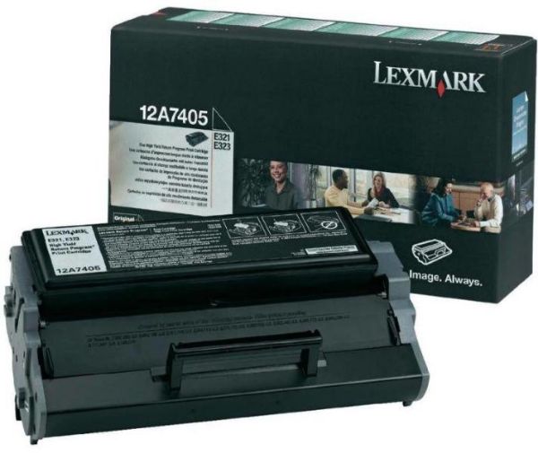 Lexmark E321/323 High Return Toner 6K (Eredeti) 12A7405