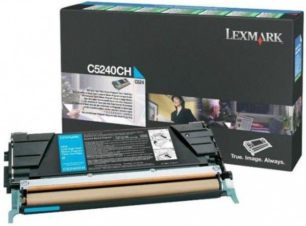 Lexmark C524/534 High Return Toner Cyan 5K (Eredeti) C5240CH