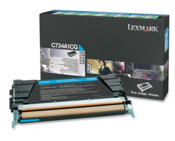 Lexmark C734/X734 Return Toner Cyan 6K (Eredeti) C734A1CG