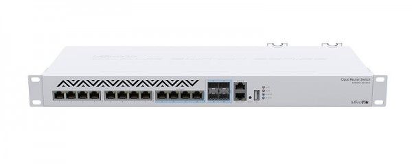 MikroTik CRS312-4C+8XG-RM 8x10G RJ45 LAN 4x10GbE Combo port (SFP+/LAN) Rackmount Cloud Router Switch