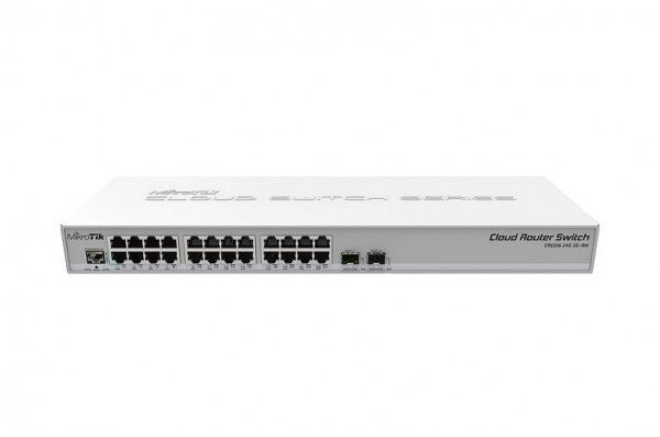 MikroTik CRS326-24G-2S+RM 1U 19 24port GbE LAN 2x SFP+ uplink Cloud Router Switch