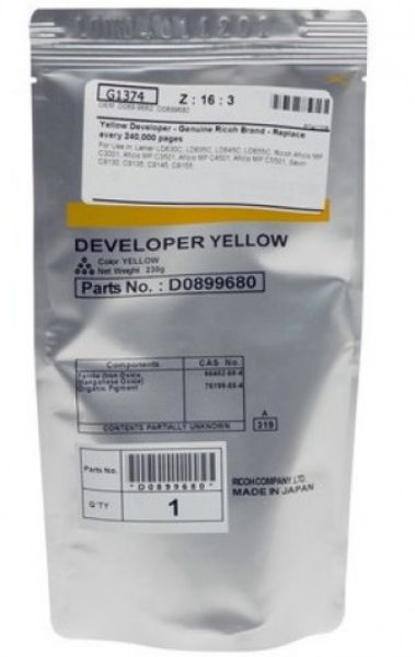 Ricoh MPC3001,3501 developer Yellow (Eredeti)